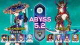 C0 Chasca Melt & C0 Wanderer Freeze | Spiral Abyss 5.2 | Genshin Impact