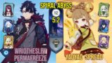 C0 Wriothesley Permafreeze + C6 Yaoyao Spread | Spiral Abyss 5.2 | Genshin Impact