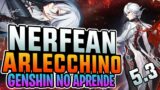 GENSHIN IMPACT no APRENDE, el NUEVO NERFEO DE ARLECCHINO explicado