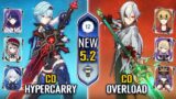 NEW Spiral Abyss | C0 Eula Hypercarry & C0 Arlecchino Overload Team Spiral Abyss 5.2 Genshin Impact