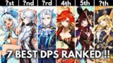 7 BEST F2P DPS RANKED !! SS Tier DPS [ Genshin Impact ]