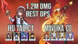 Best DPS Mavuika C0 Melt & Hu Tao C1 New Skin Spiral Abyss Floor 12 Genshin Impact