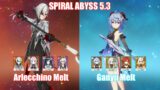 C0 Arlecchino Lanyan Melt & C1 Ganyu Melt  | Spiral Abyss 5.3 | Genshin Impact