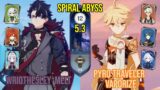 C0 Wriothesley Melt + C2 Pyro Traveler Vaporize | Spiral Abyss 5.3 | Genshin Impact